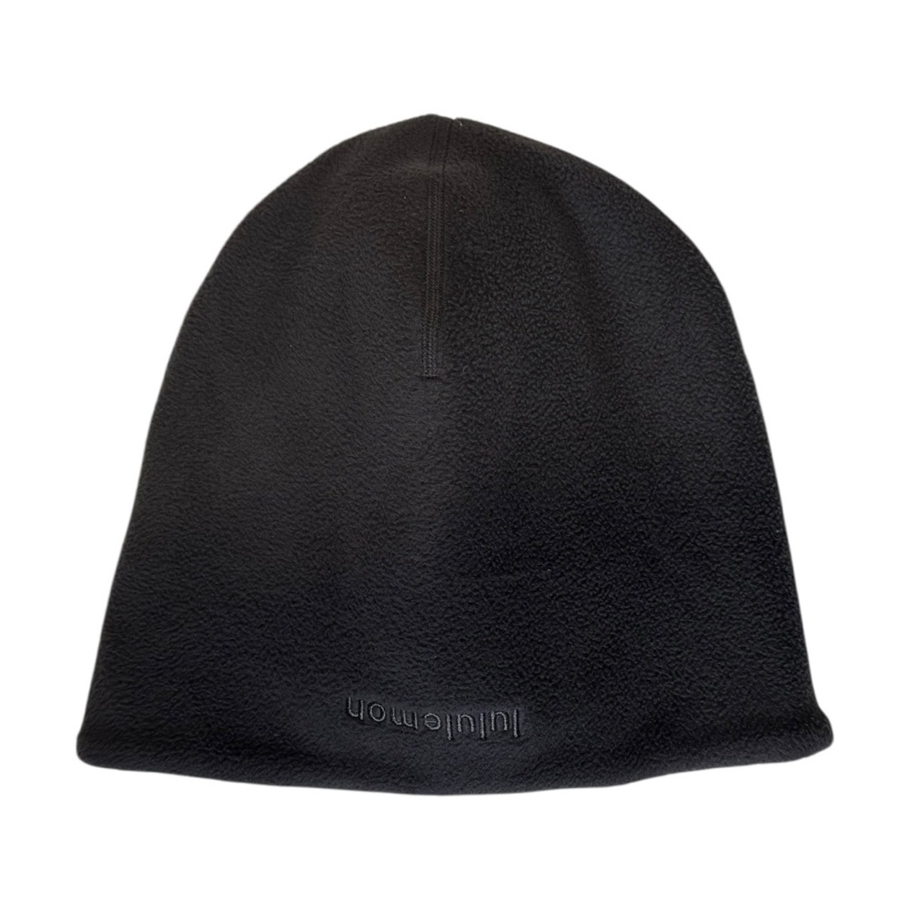 Lululemon Men’s Fleece Beanie - Black / Dark Grey - Size L/XL